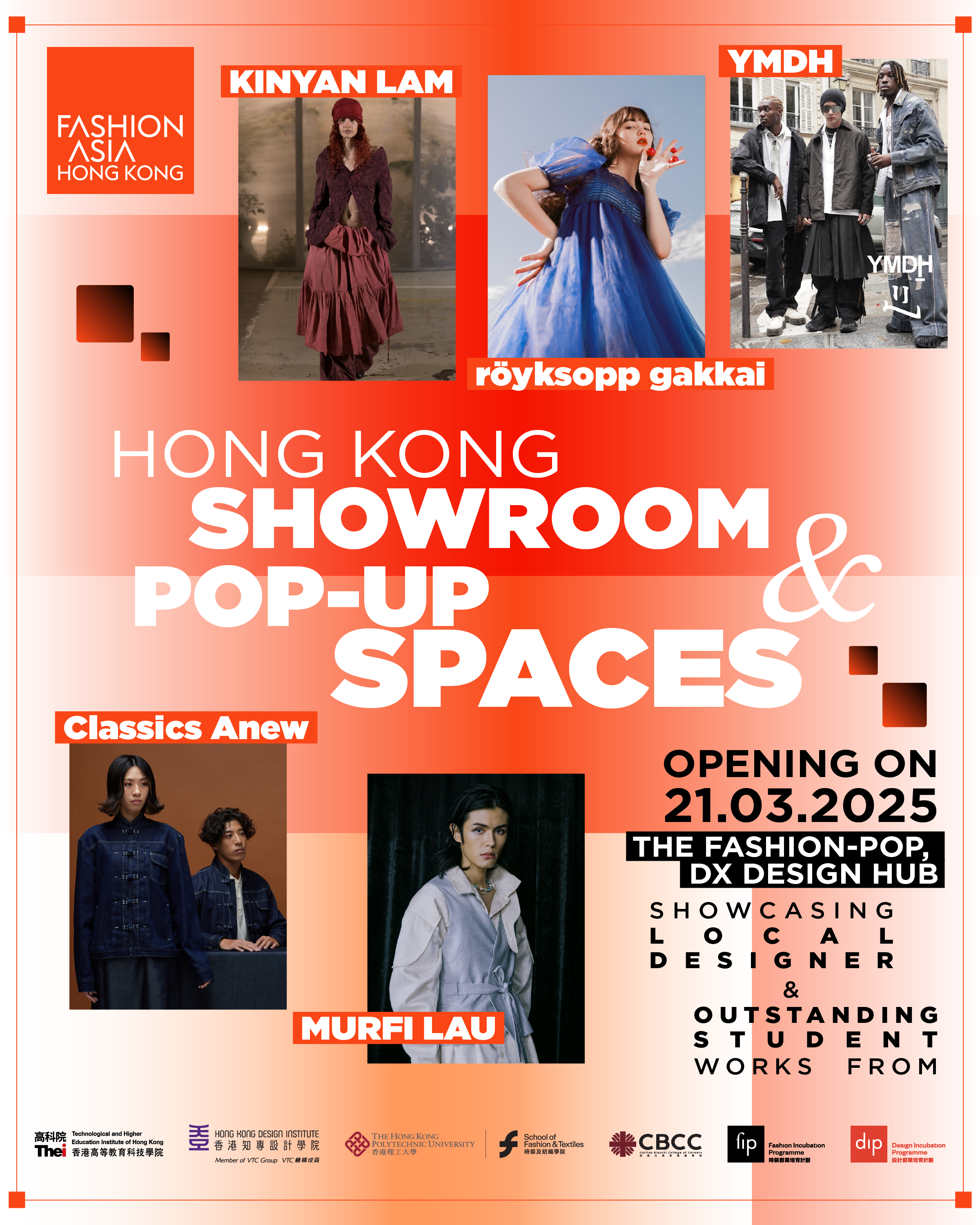 FASHION ASIA HONG KONG Joins Forces with 4 Fashion Institutes &  Local Fashion Designers For “Hong Kong Showroom & Pop-up Spaces”