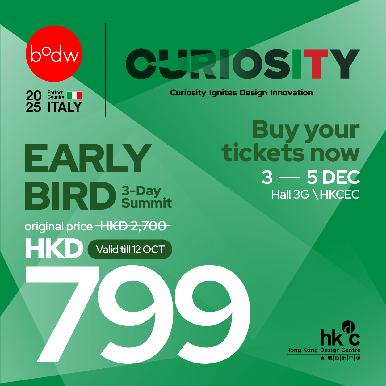 Hong Kong Design Centre’s ‘Business of Design Week 2025’ Returns in December with Global Design and Business Leaders on ‘Curiosity Ignites Design Innovation’ Early Bird Tickets Now on Sale